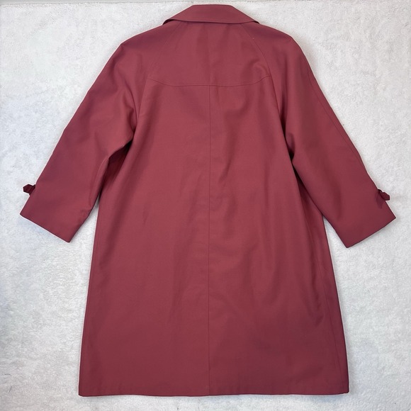Misty Harbor Trench Rain Coat Women's Size 20 Petite Lined Union Made‎ Mauve - Picture 7 of 10